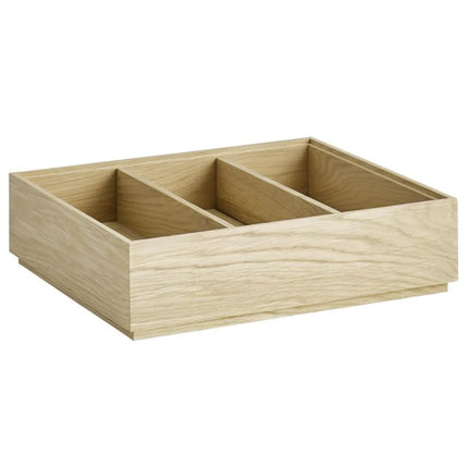 (2 pcs) Wooden Box - GGM Gastro VALO - Oak - Brown - Height: 60mm - suitable for GN 1/2; VALO Wooden Box; 14004 & 14005