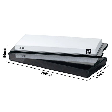(2 pcs) ZWILLING | Whetstone Sharpening Stone Set – Double‑Sided x2 - Grit 250/1000 & 3000/8000
