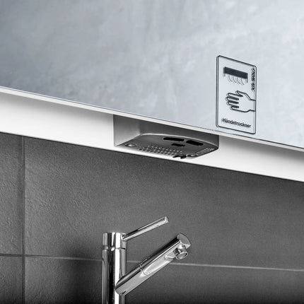 (2 pieces) AIR-WOLF | Automatic Hand Dryer – Stainless Steel - 342–414 km/h Air - 74 dB - IR Sensor