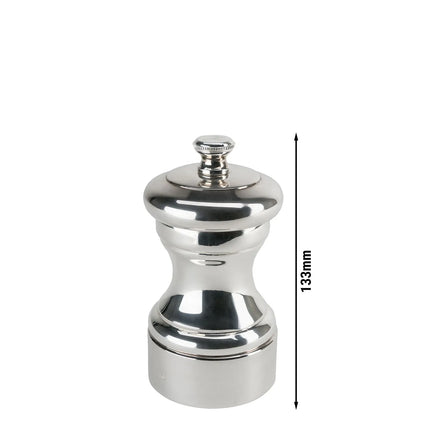 (2 pieces) PEUGEOT | MIGNONNETTE - Salt Mill - Silver-plated - Height: 100mm
