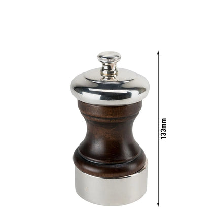 (2 pieces) PEUGEOT | PALACE - Salt Mill - Silver-plated/Wood - Polished - Height: 100mm