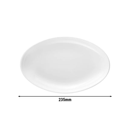 (2 pieces) SELTMANN WEIDEN | Deep Oval Side Plate – 235×150 mm - White - Porcelain