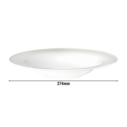(2 pieces) SELTMANN WEIDEN | Deep Pasta Bowl Ø 27 cm – Blues - Pearl Grey - Porcelain