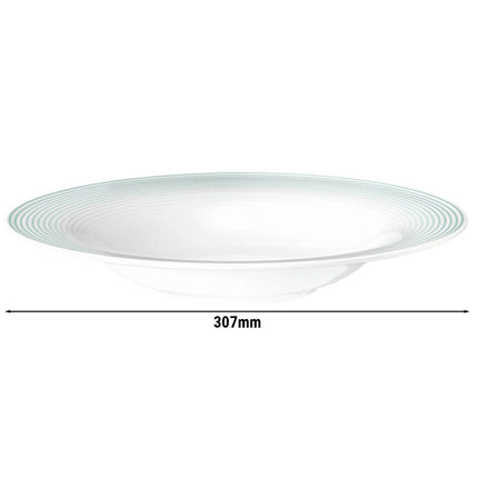 (2 pieces) SELTMANN WEIDEN | Deep Pasta Bowl Ø 30 cm – Blues - Arctic Blue - Porcelain