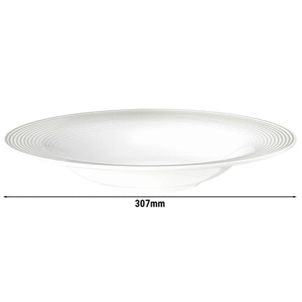 (2 pieces) SELTMANN WEIDEN | Deep Pasta Bowl Ø 30 cm – Blues - Pearl Grey - Porcelain