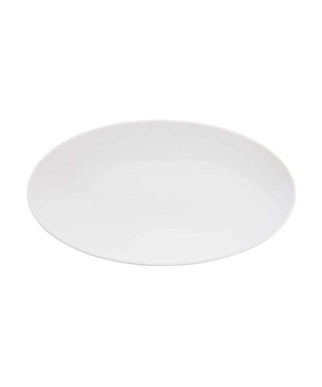 (2 pieces) SELTMANN WEIDEN | Oval Coupe Serving Platter – 330x180 mm - White High-Gloss Porcelain - Microwave & Oven Safe