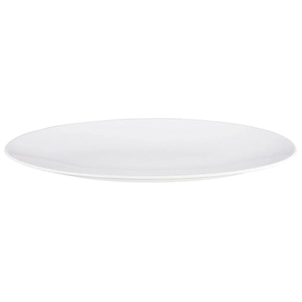 (2 pieces) SELTMANN WEIDEN | Oval Coupe Serving Platter – 330x180 mm - White High-Gloss Porcelain - Microwave & Oven Safe