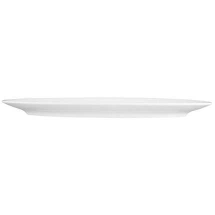 (2 pieces) SELTMANN WEIDEN | Oval Coupe Serving Platter – 330x180 mm - White High-Gloss Porcelain - Microwave & Oven Safe