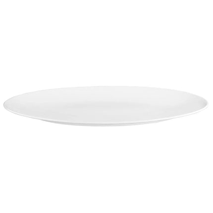 (2 pieces) SELTMANN WEIDEN | Oval Coupe Serving Platter – 400x255 mm - White High-Gloss Porcelain - Microwave & Oven Safe