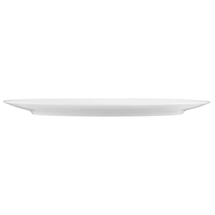 (2 pieces) SELTMANN WEIDEN | Oval Coupe Serving Platter – 400x255 mm - White High-Gloss Porcelain - Microwave & Oven Safe
