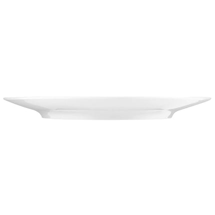 (2 pieces) SELTMANN WEIDEN | Oval Coupe Serving Platter – 400x255 mm - White High-Gloss Porcelain - Microwave & Oven Safe