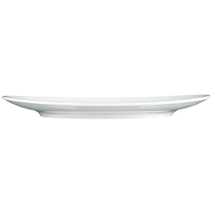 (2 pieces) SELTMANN WEIDEN | Oval Steak Plate – Porcelain - White - 340×301 mm - Meran Steak & More