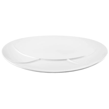 (2 pieces) SELTMANN WEIDEN | Porcelain Compartment Plate – Ø 340 mm - 3 compartments - white