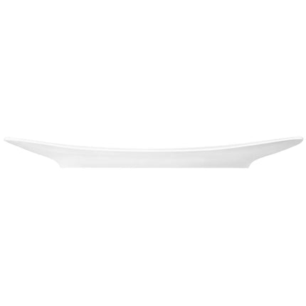 (2 pieces) SELTMANN WEIDEN | Rectangular Coupe Serving Platter – 350x200 mm - White High-Gloss Porcelain - Microwave & Oven Safe