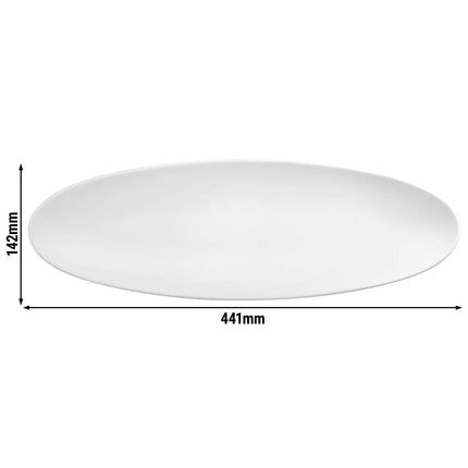 (2 pieces) SELTMANN WEIDEN | Serving Platter – Rectangular Coupe – Porcelain – 330×180 mm – Oval · White · Microwave & oven-safe