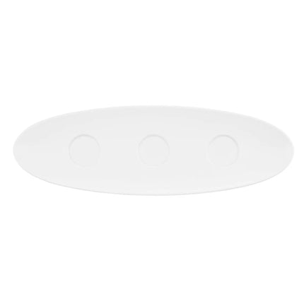 (2 pieces) SELTMANN WEIDEN | Set plate – Oval - 440 mm - White - Porcelain - Coup Fine Dining