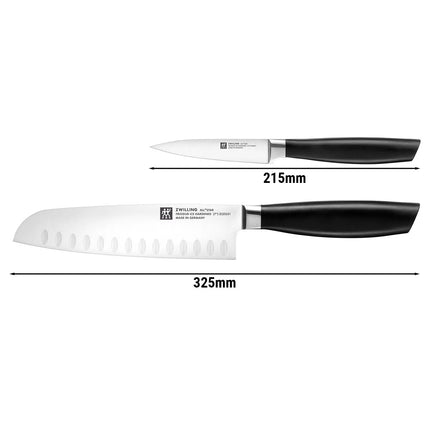 (2 pieces) ZWILLING | All Star Knife Set – Paring 100 mm + Chef 200 mm - FRIODUR Ice-Hardened - Made in Germany