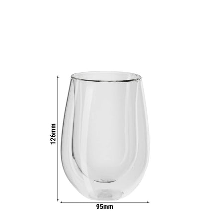 (2) ZWILLING | Sorrento Bar Long Drink Glass Set – 350 ml - double‑walled borosilicate
