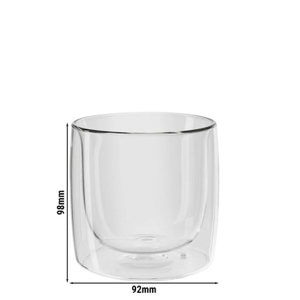 (2) ZWILLING | Sorrento Bar Whisky Glass Set – 270 ml - double‑walled borosilicate