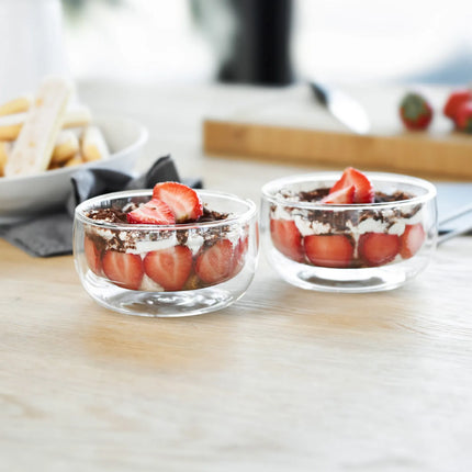 (2) ZWILLING | Sorrento Dessert Glasses – 280 ml - double‑walled borosilicate