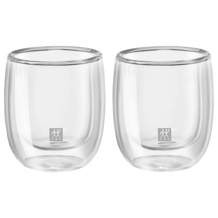 (2) ZWILLING | Sorrento Espresso Glasses – 80 ml - double‑walled borosilicate