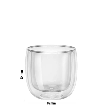 (2) ZWILLING | Sorrento Tea Glasses – 240 ml - double‑walled borosilicate - handmade