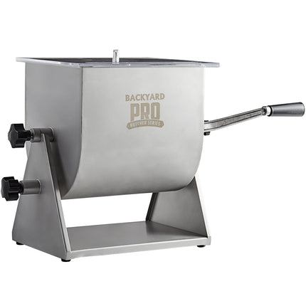 Máy trộn thịt Backyard Pro BSMM-44T dòng Butcher 20 kg / 26,5 lít nghiêng thủ công với cánh trộn tháo rời