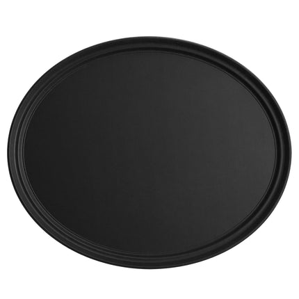 Khay phục vụ chống trượt Choice đen hình bầu dục 74 x 61 cm