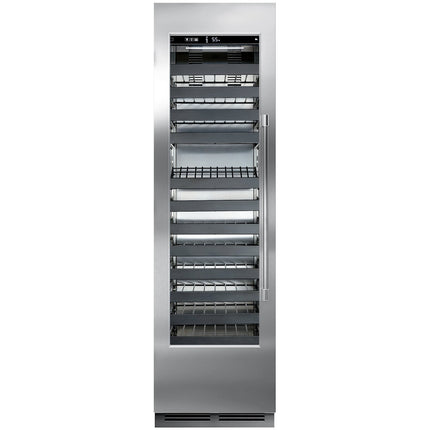 Tủ ướp rượu vang Perlick CC24W-1-4L đơn Section 94-Bottle đơn Zone inox Left-Hinged đầy đủ cửa kính tủ ướp rượu vang