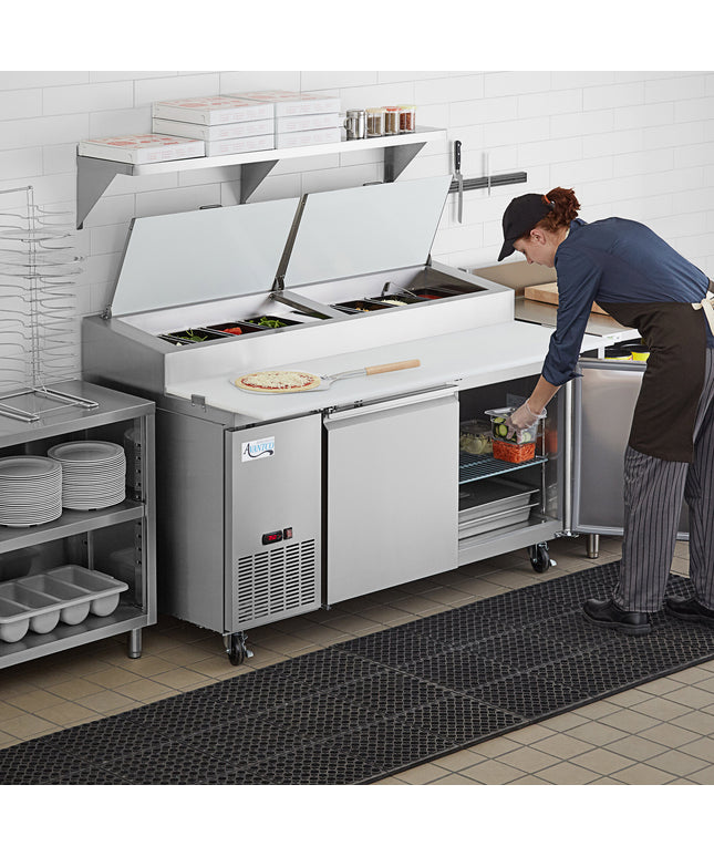 Bàn sơ chế pizza lạnh 2 cửa Avantco SSPPT-2 173 cm