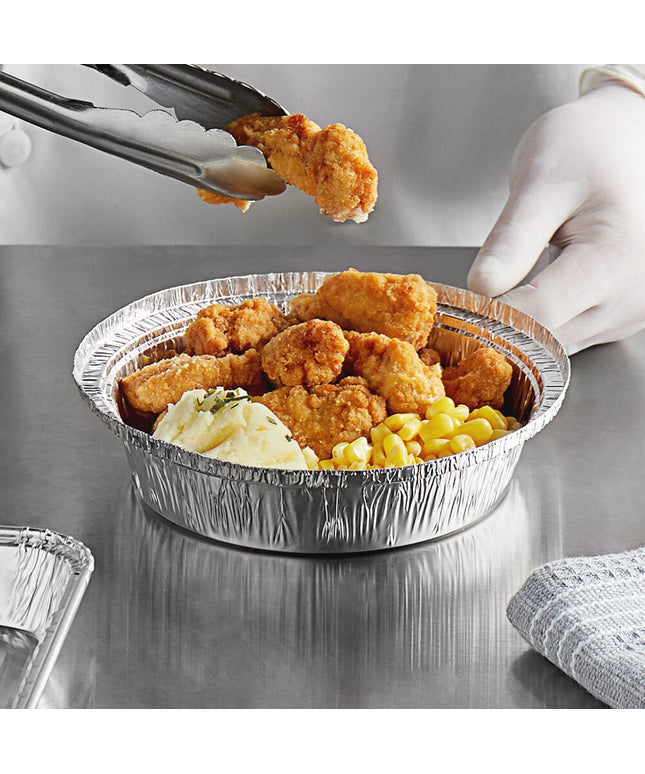 Khay giấy bạc tròn dày mang đi Choice 18 cm - Thùng 500 cái