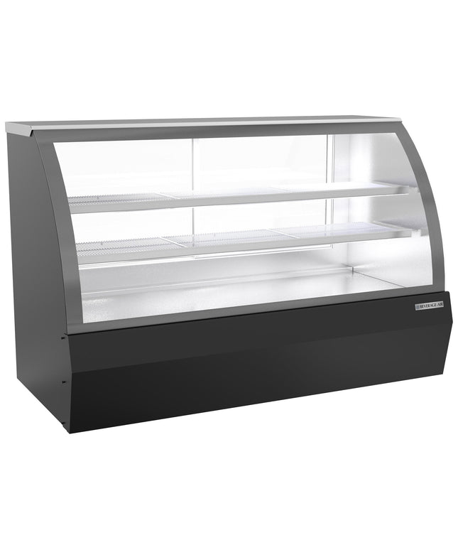 Tủ mát trưng bày bánh/deli kính cong Beverage-Air CDR6HC-1-B màu đen 185 cm