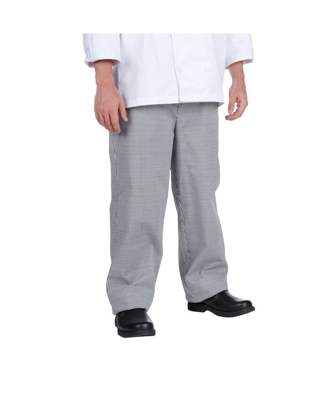 Quần bếp ống rộng nam họa tiết răng chó Chef Revival size M