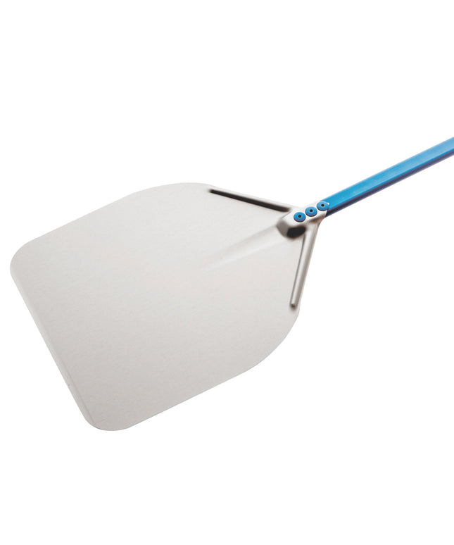 Xẻng pizza GI kim loại Azzurra 30,5 cm xẻng pizza vuông nhôm dương cực 119,4 cm tay cầm A-30R/120
