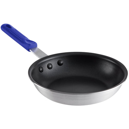 Chảo rán nhôm chống dính Choice 20 cm tay cầm silicone xanh dương