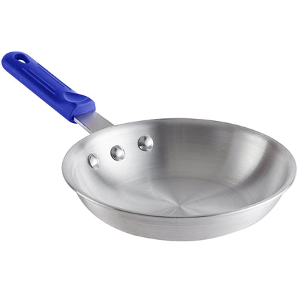 Chảo rán nhôm Choice 18 cm tay cầm silicone xanh dương