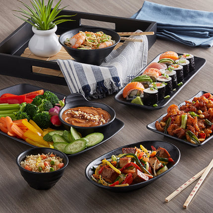 Tô melamine đen Elite Global Solutions JW1005 Zen 414 ml - Thùng 6 cái