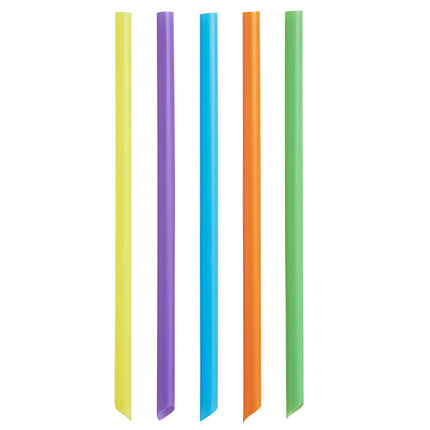 Ống hút smoothie đầu nhọn neon không bọc Choice 23 cm - Thùng 3.500 cái