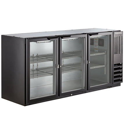 Tủ mát quầy bar Beverage-Air BB72HC-1-G-B 183 cm cửa kính màu đen chiều cao dưới quầy