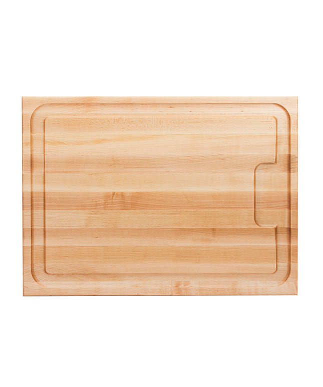 Thớt gỗ phong có rãnh hai mặt có tay cầm âm John Boos & Co. AUJUS 61 x 46 x 3,8 cm