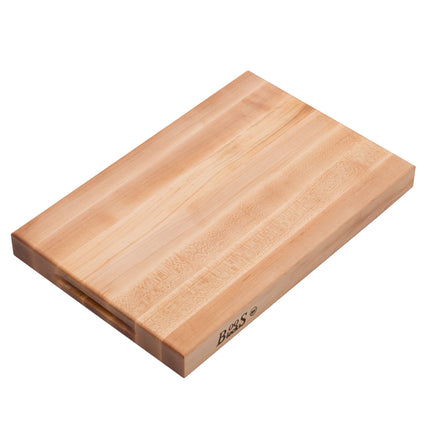 Thớt gỗ phong có tay cầm âm John Boos & Co. R1812 Platinum Commercial Series 46 x 30 x 4,4 cm