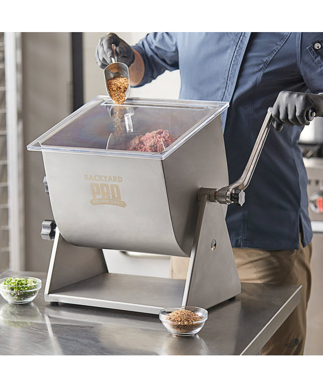 Máy trộn thịt để bàn lật thủ công Backyard Pro Butcher BSMM-20T 9 kg / 15,9 lít cánh tháo rời