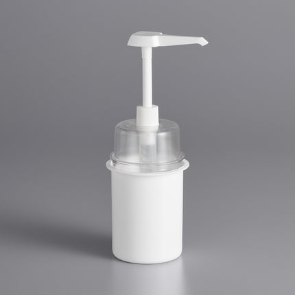Bộ bình phân phối gia vị Steril-Sil màu trắng 890 ml kèm vòi bơm 30 ml và nắp vòm