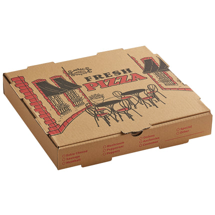 Hộp pizza sóng giấy kraft Choice 30 x 30 x 5 cm gói số lượng lớn - Bó 50 cái