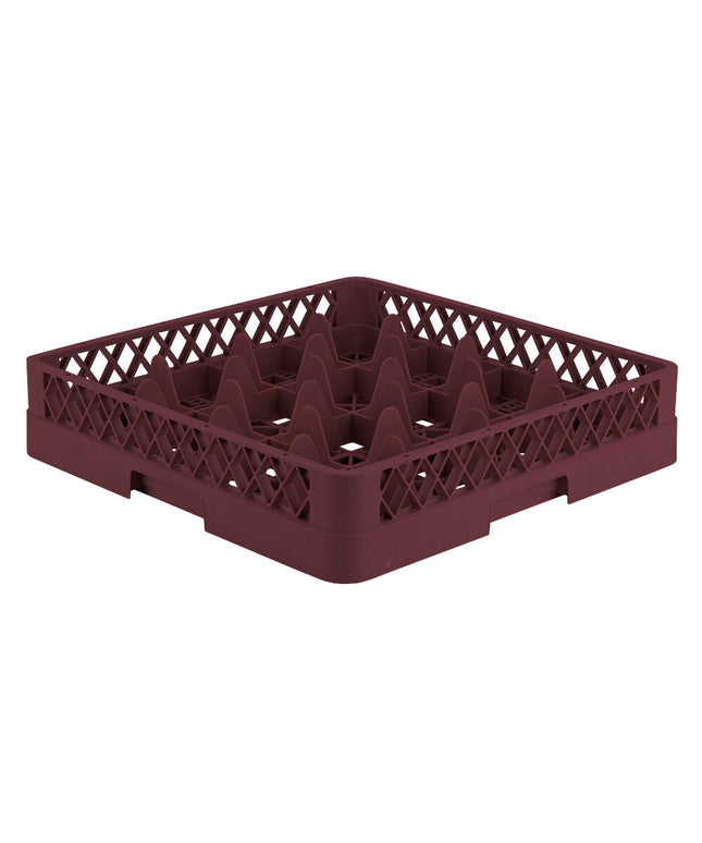 Giá đựng ly 16 ngăn màu đỏ booc-đô Vollrath Traex® TR8 cỡ đầy đủ cao 8,3 cm