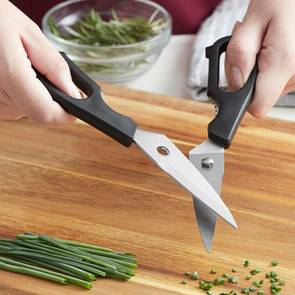 Kéo đa năng thép không gỉ Mercer Culinary M33042P cán nhựa PP 9,5 cm