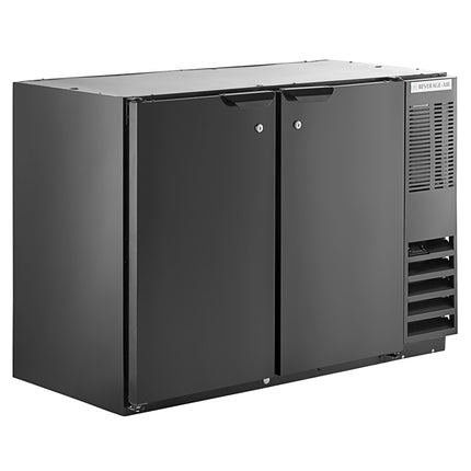 Tủ mát sau quầy bar cửa đặc chiều cao dưới bar Beverage-Air BB48HC màu đen 122 cm