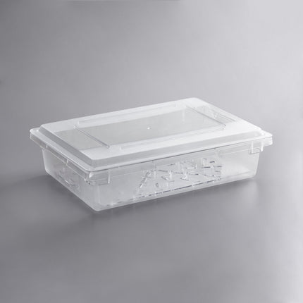 Bộ hộp đựng thực phẩm kèm khay lọc và nắp phẳng nhựa polycarbonate trong suốt Vigor 66 x 46 x 15 cm