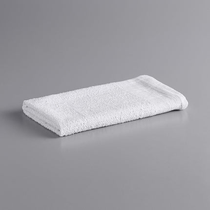 Khăn đa năng / Giẻ lau cotton màu trắng Hospeco 680 g 45,7 - 48,3 x 38,1 - 40,6 cm