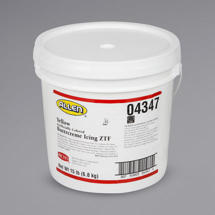 Kem phủ buttercream Rich's màu vàng - 6,8 kg xô